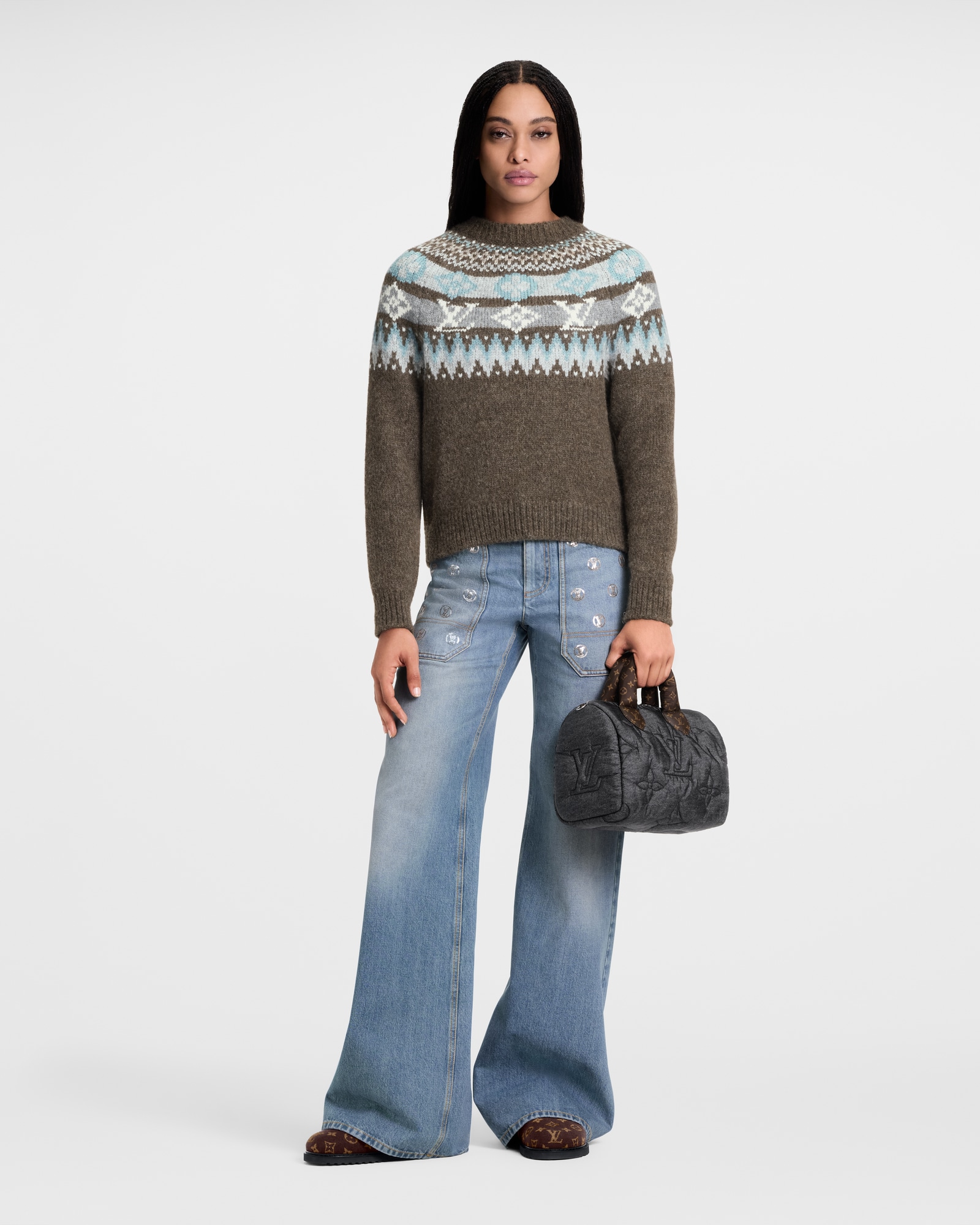 VUITTON グロップセーター Graphic Signature Knit Pullover - Women - Ready-to-Wear | LOUIS